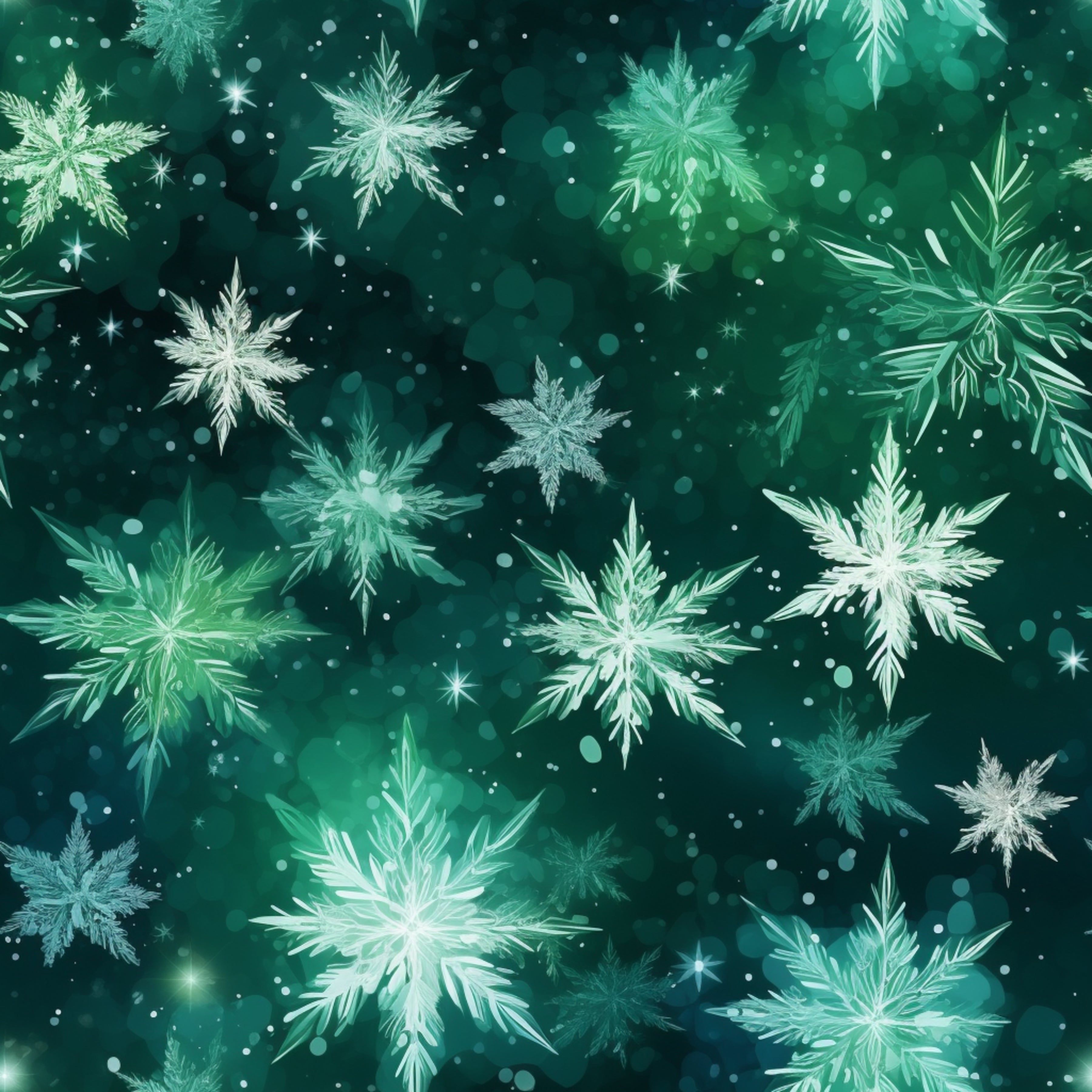 Grüne Schneeflocke Neue Vorbestellung